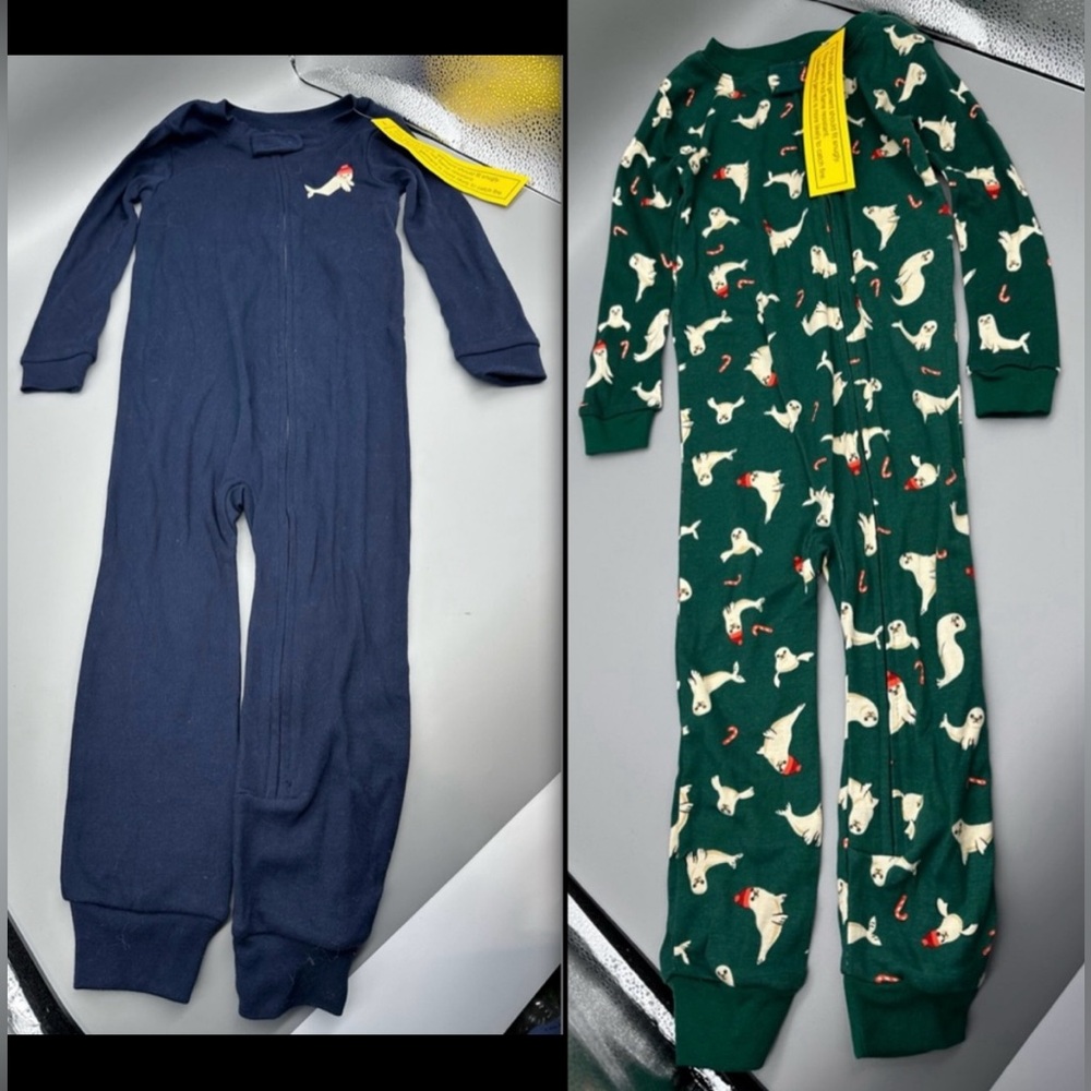 Amazon Essentials Boys Toddlers Snug-Fit
Cotton Footless Sleeper Pajamas x2
